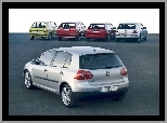 Golf 5, Golf 4, Golf 2, Golf 1, Golf 3